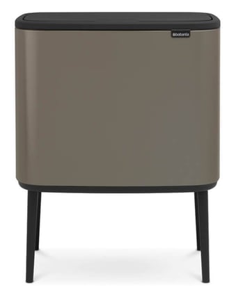 Brabantia Bo touch bin 3x 11ltr platinum