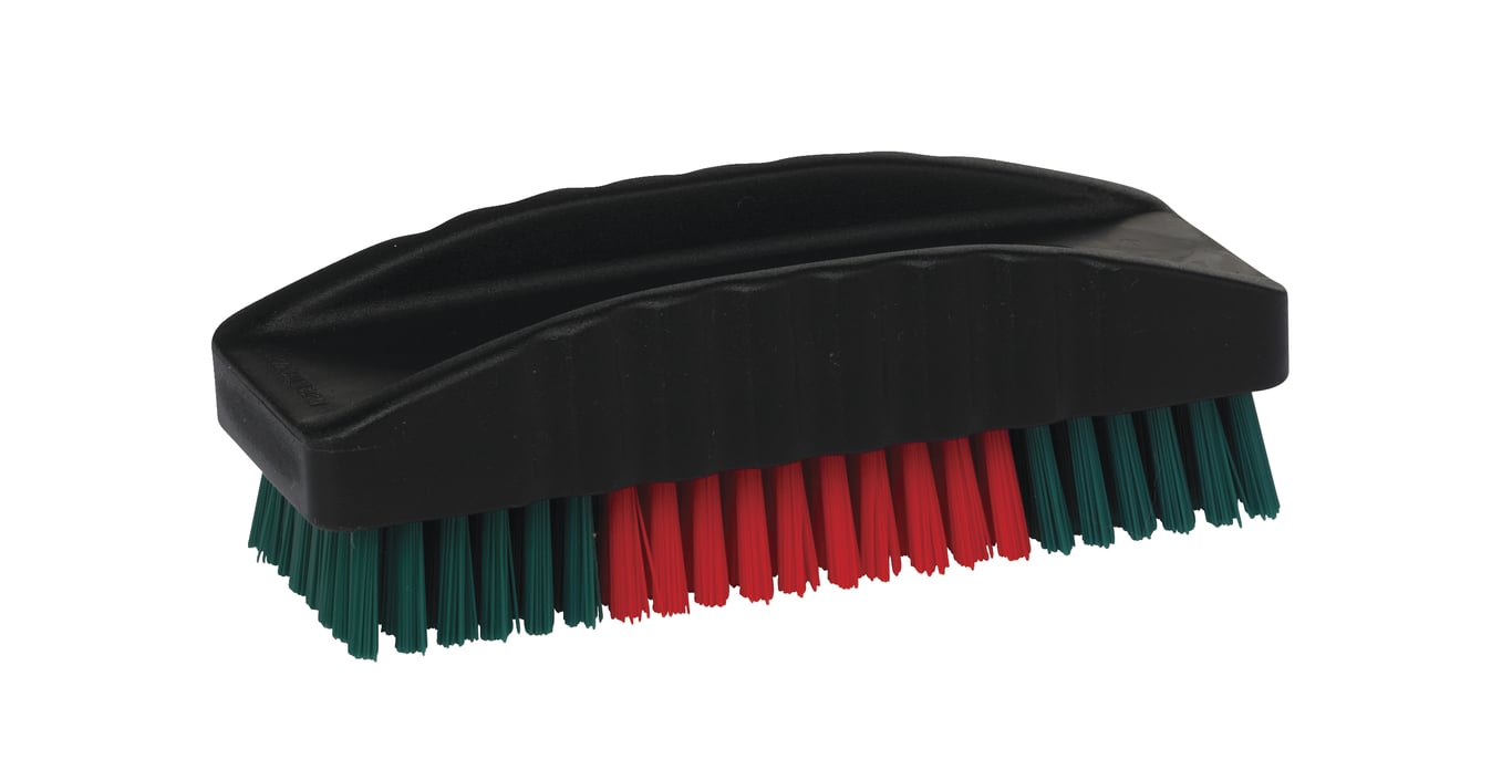 Vikan nagelborstel VTS 40x120x47mm, zwart/groen/rood