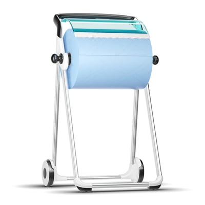 Tork vloerstandaard dispenser W1 wit/turquoise