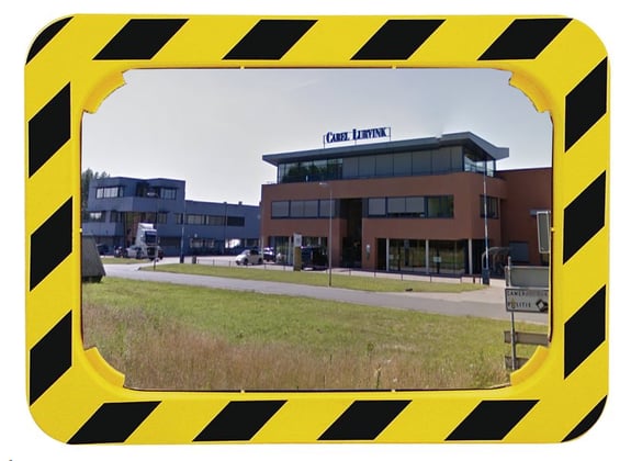Verkeersspiegel met kijkafstand 9mtr