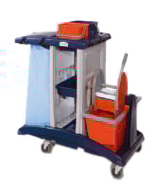 Materiaalwagen MX300 kunststof compleet met pers