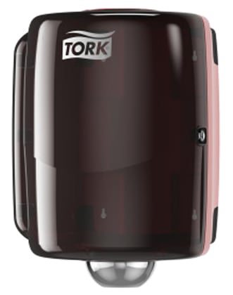 Tork combi rol poetspapier dispenser  rood