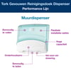 Tork gevouwen reiniginsdoek dispenser wit/turquoise W4 systeem