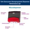 Tork gevouwen reiniginsdoek dispenser rood/zwart W4 systeem