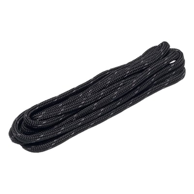 Emma veters rond zwart/grijs 140cm 