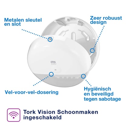 Tork SmartOne toiletpapierdispenser  voor jumborollen