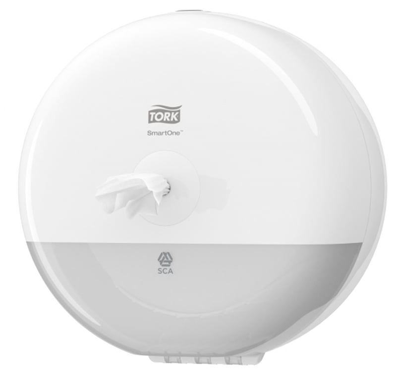 Tork SmartOne toiletpapierdispenser voor mini jumborollen wit