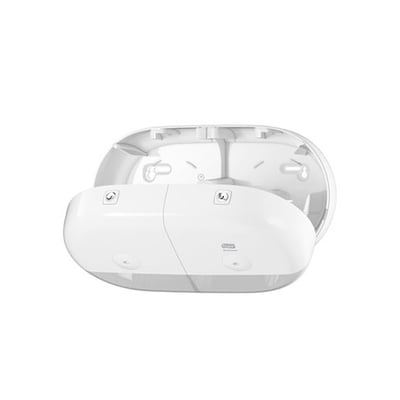 Tork SmartOne twin mini toiletpapierdispenser voor standaard toiletrollen wit