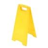 Waarschuwingsbord geel blanco 10st 