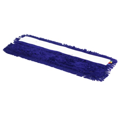 Schaarzwabberhoes acryl met drukknopen blauw 100cm