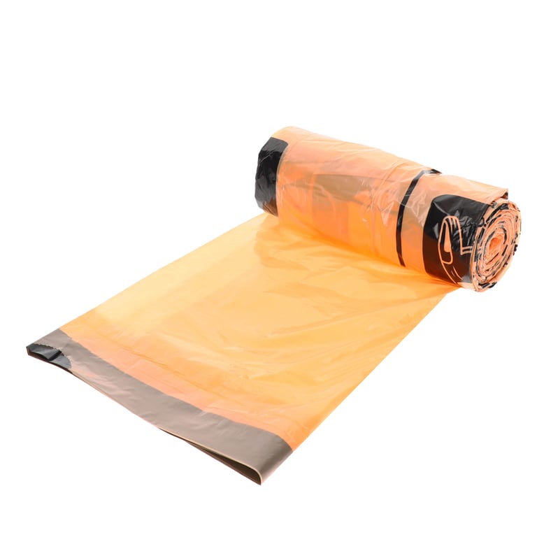 PMD trekband afvalzak oranje MDPE 70x105+5cm 20st
