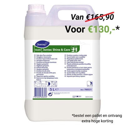 Taski Jontec shine & Care vloeremulsie hoogglans 5ltr