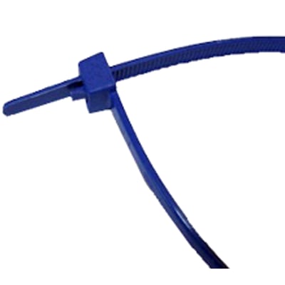 Tie-Wraps detecteerbaar nylon blauw 250x4,7mm 100st