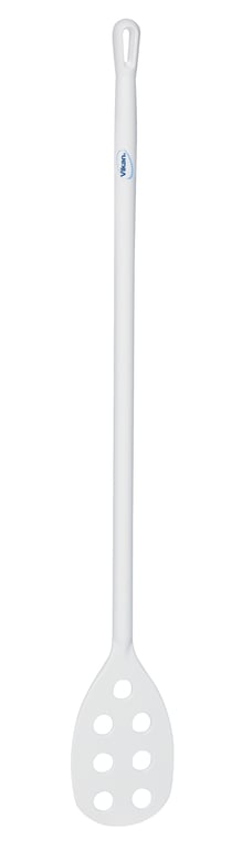 Vikan roerspatel met gaten incl. lange steel 120cm