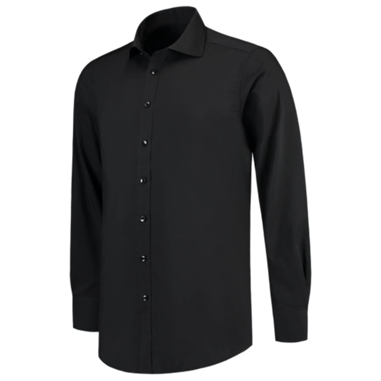 Tricorp slim fit overhemd stretch zwart