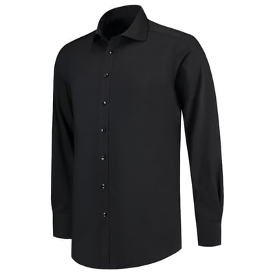 Tricorp Workwear slim fit werkoverhemd stretch zwart 37/5