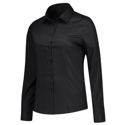 Tricorp Workwear dames blouse stretch fit zwart maat 36