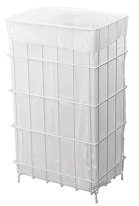 Afvalkorf SK60P 60ltr wit gecoat 