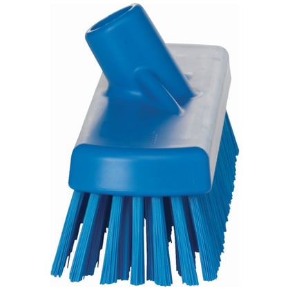 Vikan schrobbezem hard hygiënisch blauw