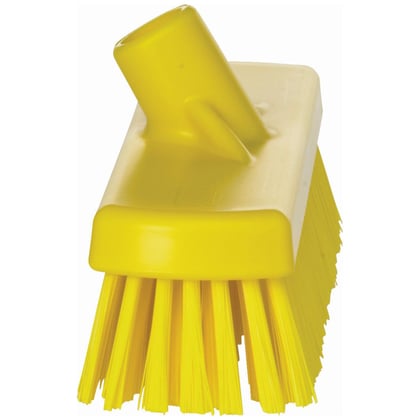 Vikan schrobbezem hard hygiënisch geel