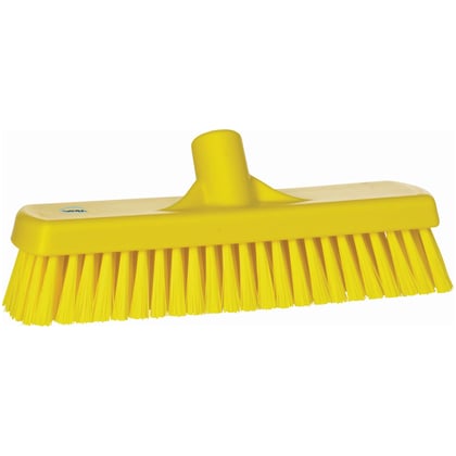Vikan schrobbezem hard hygiënisch geel