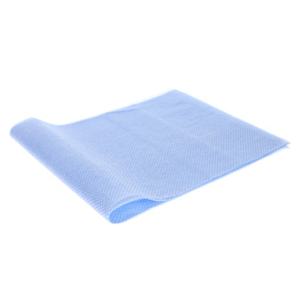 CaluClean wisdoeken viscose 65x25cm blauw 200st