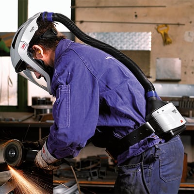 3M Versaflo motoraangedreven ademhalingssysteem t.b.v. zware industrie gebruiksklare kit TR-300E+