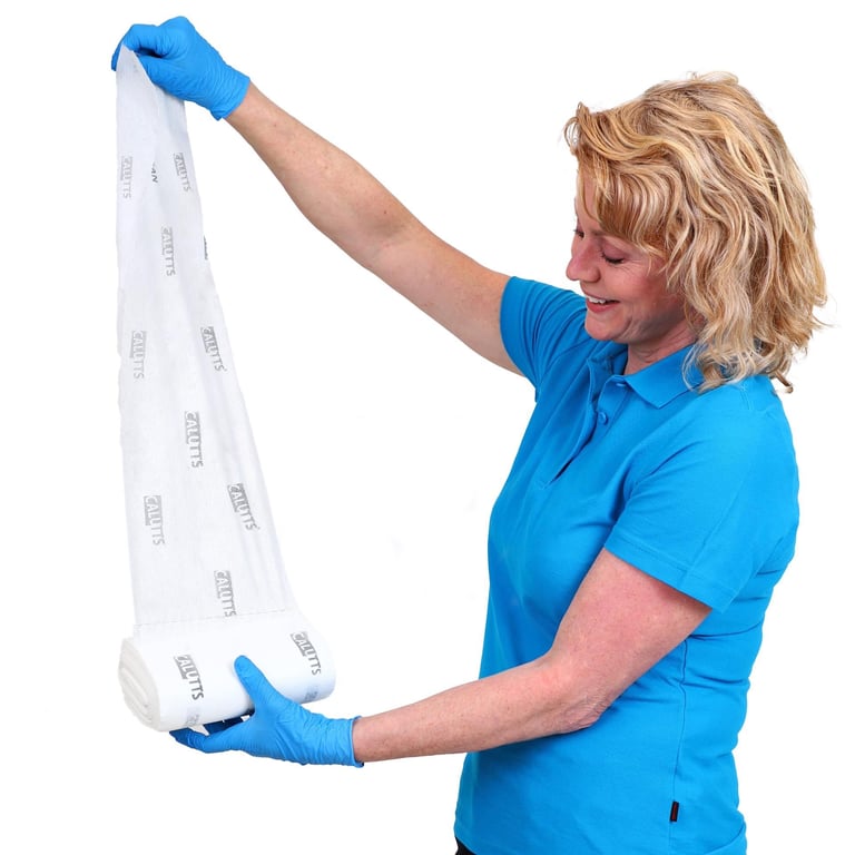 CALU TTS kleefdoeken op rol 60x20cm wit 50st