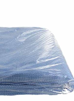 CaluClean wisdoeken viscose 65x25cm  blauw 100st