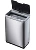 Afvalbak Mirage Sensor 45ltr mat RVS zwart 