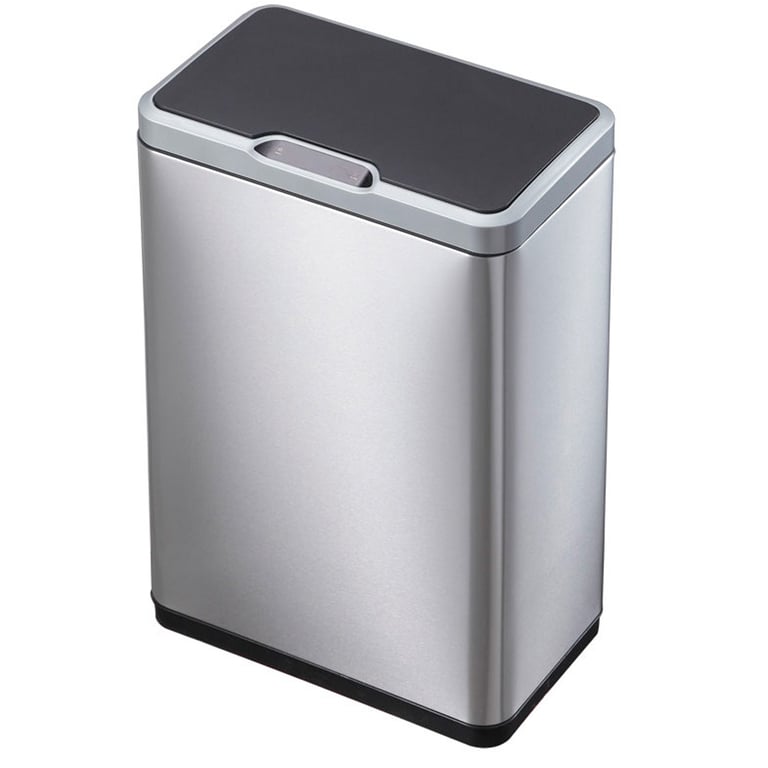 Afvalbak Mirage Sensor 45ltr mat RVS zwart