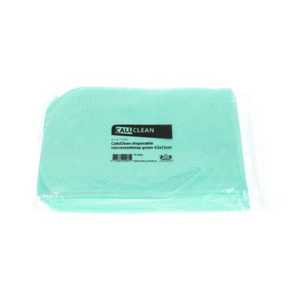 CALU TTS disposable microvezelmop 43x13cm groen 10st