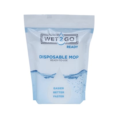 Wet2Go disposable microvezelmop 42x13cm 12st 