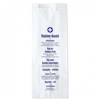 Afvalzak papier t.b.v. damesverband 100st 