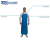 CaluGuard Comfort schort 900x1280mm blauw TPU  