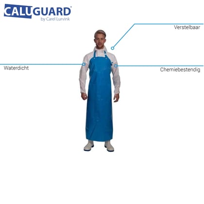 CaluGuard Comfort schort 900x1280mm blauw TPU  