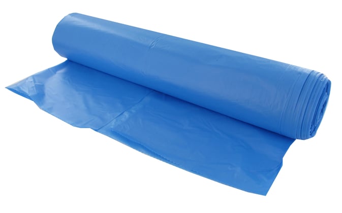 Afvalzak 58x100cm blauw HDPE T23 25st 