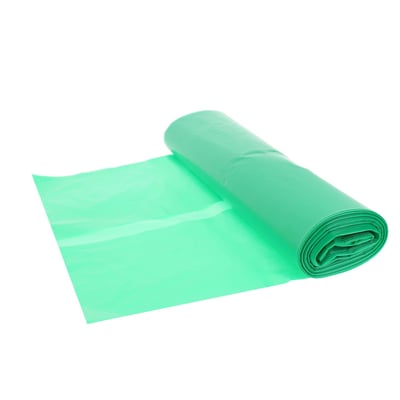 Afvalzak 58x100cm groen HDPE T23 25st