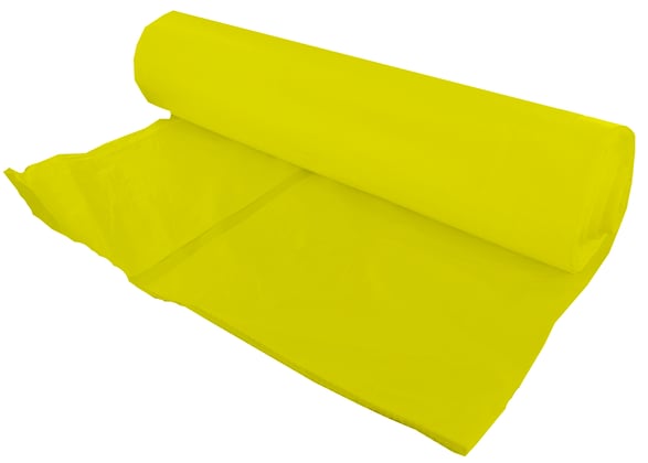 Afvalzak 58x100cm geel HDPE T23 25st 