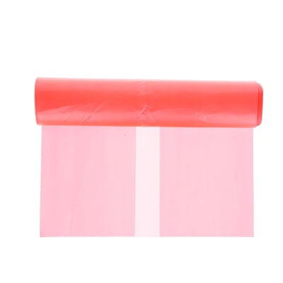 CaluClean afvalzak 58x100cm  rood HDPE T23 25st