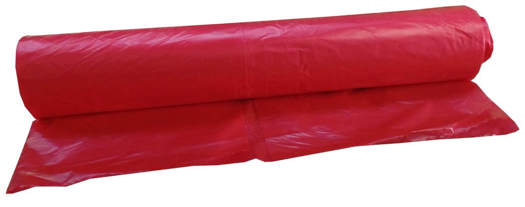 Afvalzak 58x100cm rood HDPE T23 25st 