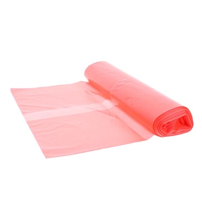 CaluClean afvalzak 58x100cm  rood HDPE T23 25st