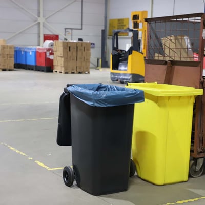 CaluClean afvalzak 65/25x140cm  blauw LDPE T70 240ltr 10st