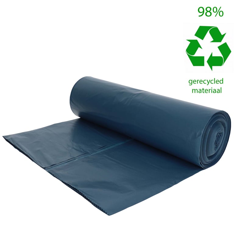 CaluClean Afvalzak blauw 65/25x140cm
