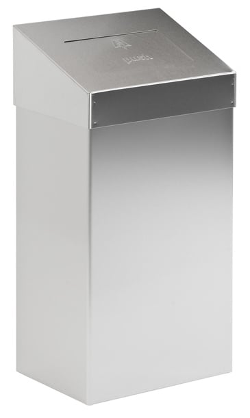 Afvalbak Push RVS 50ltr