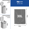 CaluClean afvalzak 50x60cm grijs HDPE T15 50st