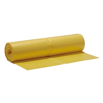 Afvalzak 50x60cm geel HDPE T15 50st 