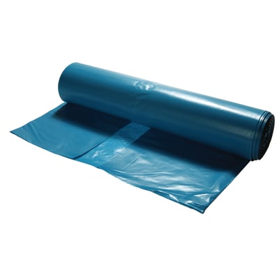 Afvalzak 70x110cm  blauw LDPE T100 73my 10st