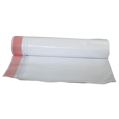 Plastic zakken 70x100 plus 5cm wit LDPE 35my 10st