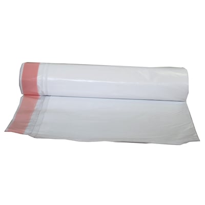 Plastic zakken 70x100 plus 5cm wit LDPE 35my 10st
